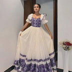 New Women’s Zuria Habesha Kemis | Handmade Ethiopian Dress, Modern Cultural Attire, Elegant Traditional Clothing for Weddings & Celebrations