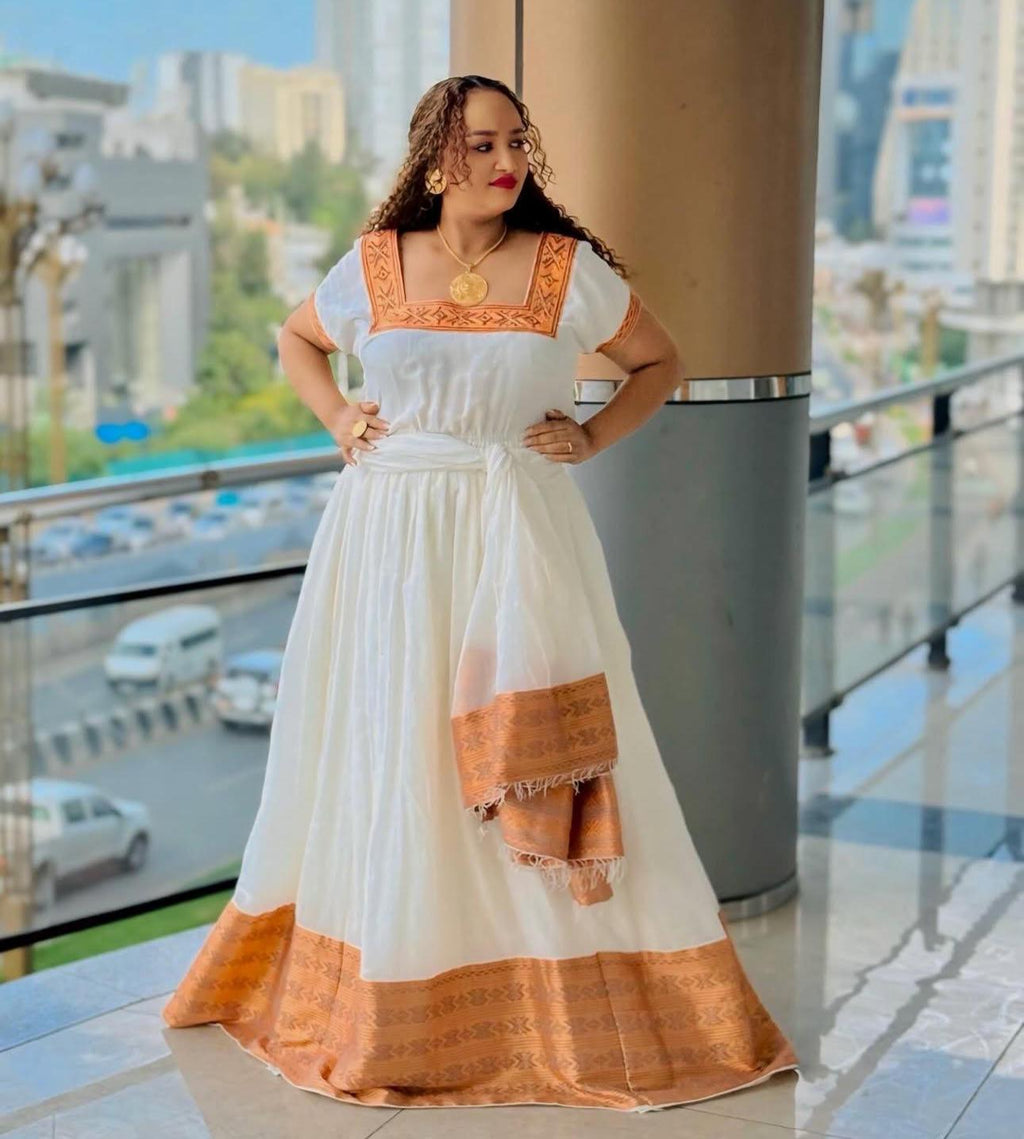 Ethiopian Dress, Zuria Cultural Habesha Tibeb, Ethiopian Traditional Wedding Dress Sale, New Tilet Ye Habesha Kemis, Style Habesha Cloth