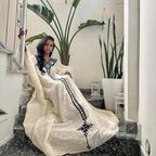 Ethiopian Cultural Dress, Traditional Tilf Caftan Dress, New Kemis, Cotton Habesha Free size Libs