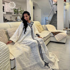 Ethiopian Cultural Dress, Traditional Tilf Caftan Dress, New Kemis, Cotton Habesha Free size Libs