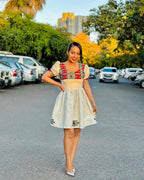 Tilf Design Habesha Kemis: Handwoven Fetil Fabric Ethiopian Dress, Modern Eritrean Cultural Cloth, Traditional Women’s Outfit