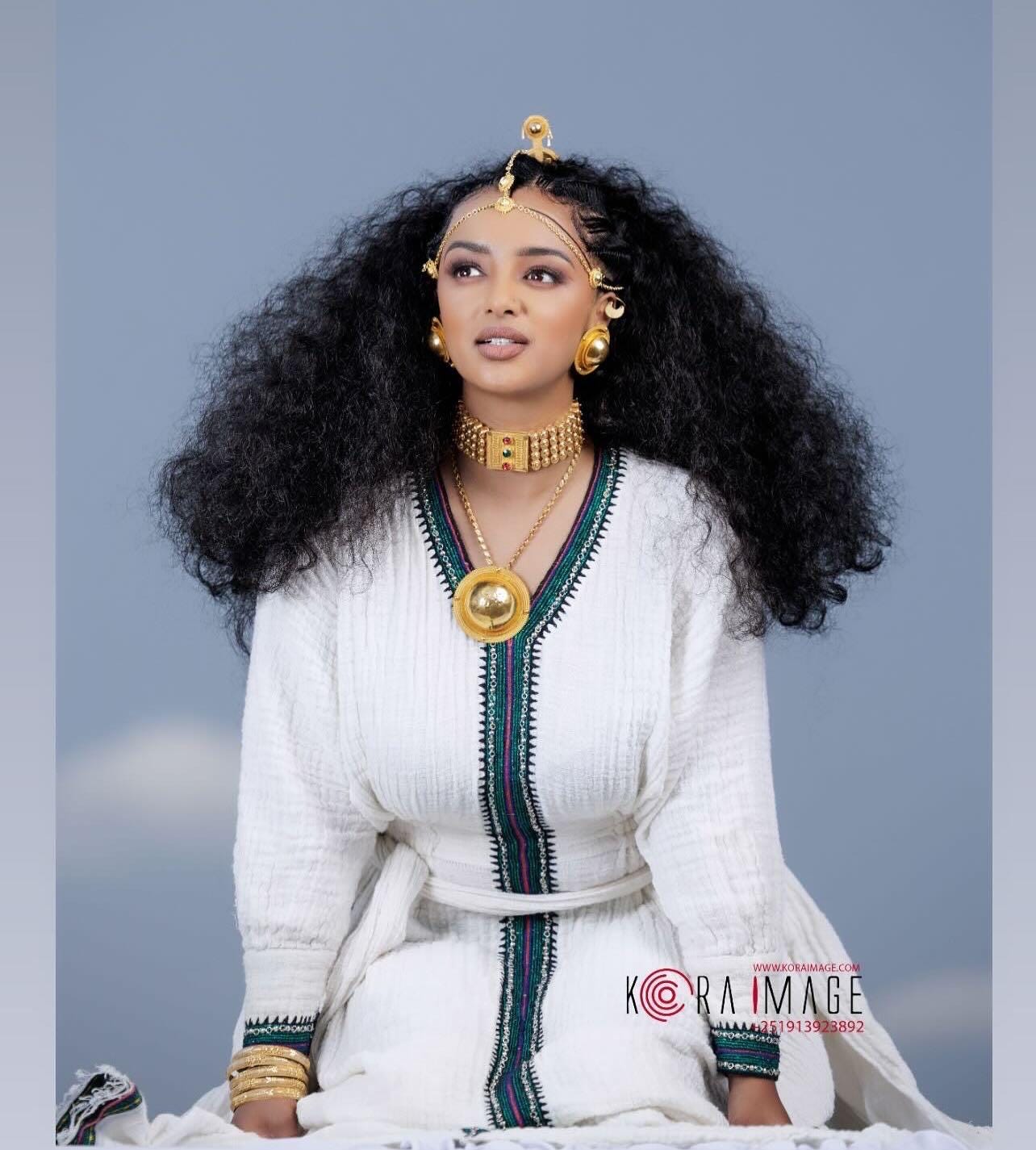 Ethiopian Cultural Dress, New Style  Axum Habesha Tilf Kemis, Ethiopian Traditional Wedding, Libs