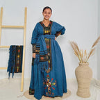 Raya Cultural Dress: Custom Ethiopian Habesha Kemis, Traditional Eritrean Women’s Attire for Weddings