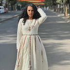 Ethiopian Dress: Cultural Kemis with Tilet Design