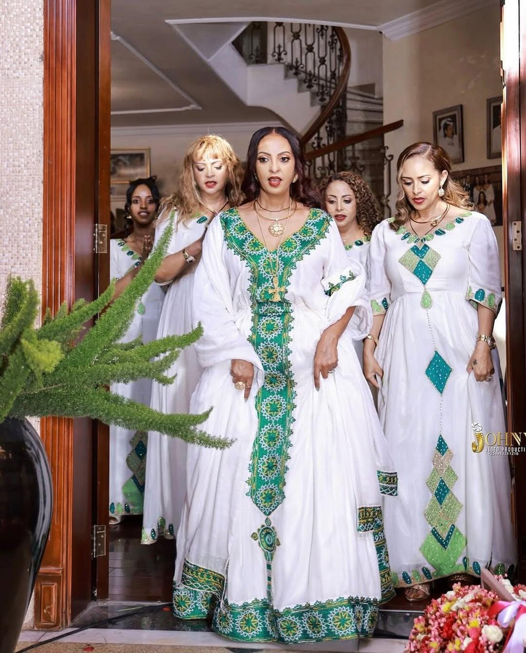 New Style Ethiopian Cultural Dress, Zuria Habesha Tibeb Libs, Eritrean Traditional Wedding Outfit