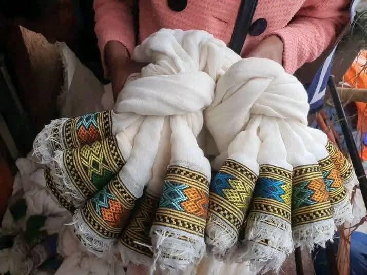 Ethiopian and Eritrean Women Netela, Large Netela size Perfect for Church and Chiffon Attire