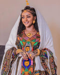 Handmade Axum Fetil Habesha Women’s Dress, Ethiopian and Eritrean Cultural Outfit, Holiday Celebration Wear, Habesha Gift