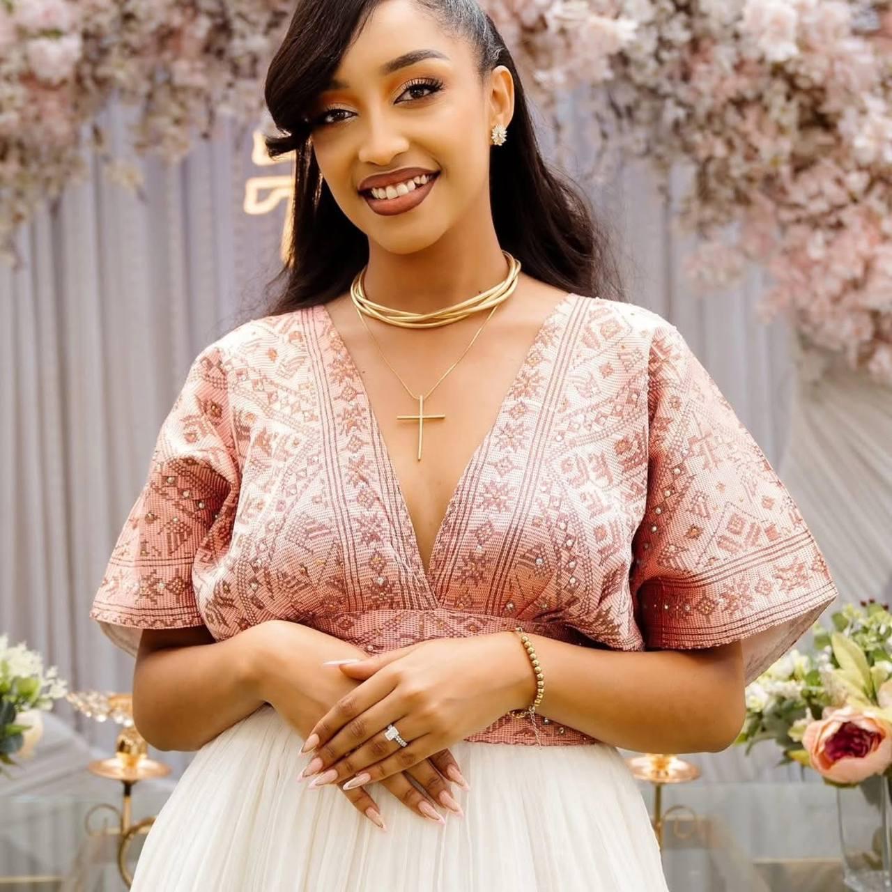 Habesha Kemis, Ethiopian Traditional Dress, Handcrafted Eritrean Cultural Dress for Women