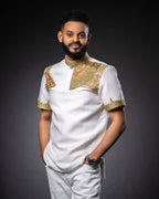 Ethiopian Men Traditional Clothing, Habesha Men's Cultural Top,  Eritrean Shirt