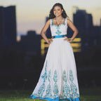 Custom Made Zuria Cultural Habesha Kemis for Women, Menen Eritrean & Ethiopian Traditional Dress