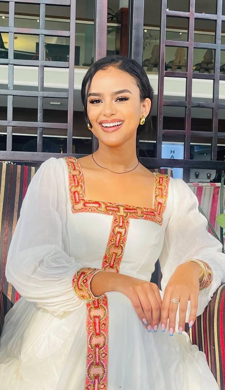 New Habesha clothing,New purple & gold Tilet Eritrean and Ethiopian Traditional Wedding Attire, Custom Made Habesha Fashion