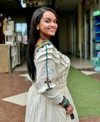 Habesha clothing,New Tilet Eritrean and Ethiopian Traditional Wedding Attire, Custom Made Habesha Fashion