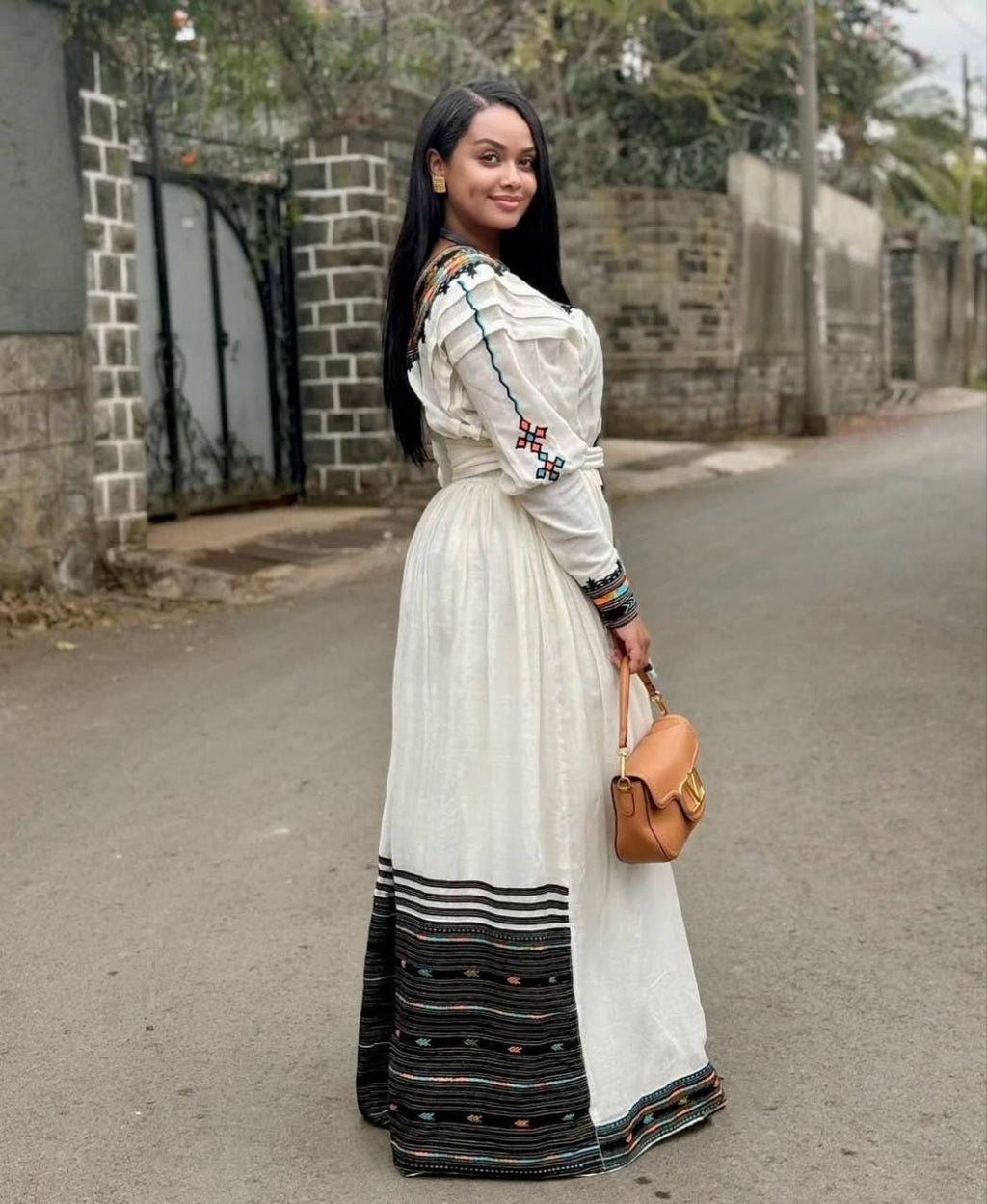 Habesha clothing,New Tilet Eritrean and Ethiopian Traditional Wedding Attire, Custom Made Habesha Fashion