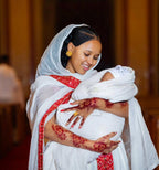 Couple Habesha clothing, New Red & Golden Tilet, Eritrean and Ethiopian Traditional Wedding Attire, Custom Made Habesha Fashion