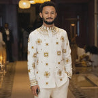 Tilet Embroidered Cultural Habesha Men’s Top, Modern Ethiopian Men Traditional Outfit