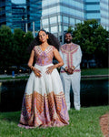 Couple Habesha Wedding Clothing New purple & Golden Tilet