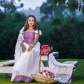 Custom Made Zuria Habesha Kemis, New Lavender Menen Eritrean & Ethiopian Traditional Fashion, Cultural Dress for Women