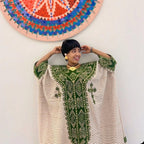 Custom Made Zuria Cultural Habesha Kemis for Women, Green Menen Eritrean & Ethiopian Traditional Dress