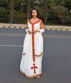Cultural Habesha Kemis for Women Tilet Eritrean & 2
