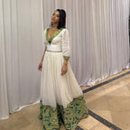 Custom Made Habesha Kemis, New Handwoven Eritrean & Ethiopian Traditional Zuria, Habesha Cultural Embroidery Clothing for Women Dress