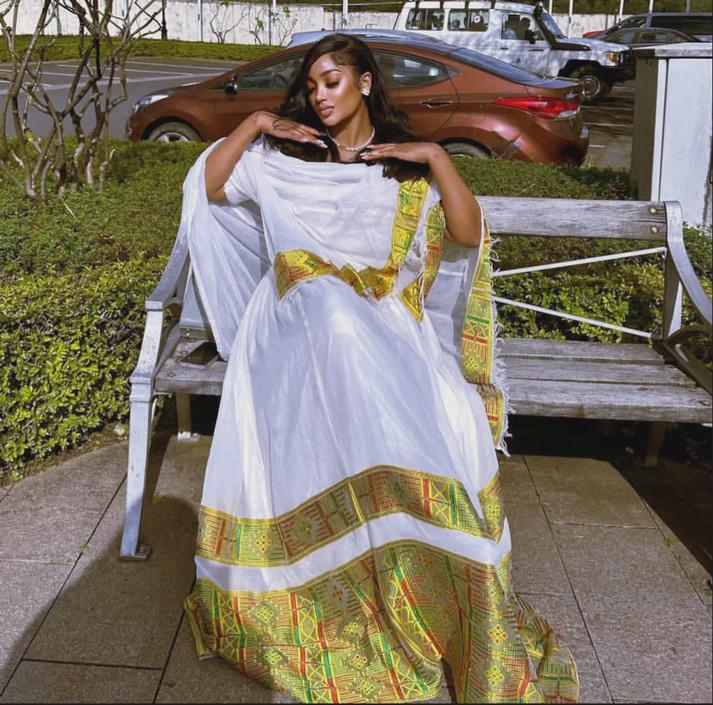 Cultural Habesha Kemis For Women, Tilet Custom Made Eritrean & Ethiopian Traditional Dress