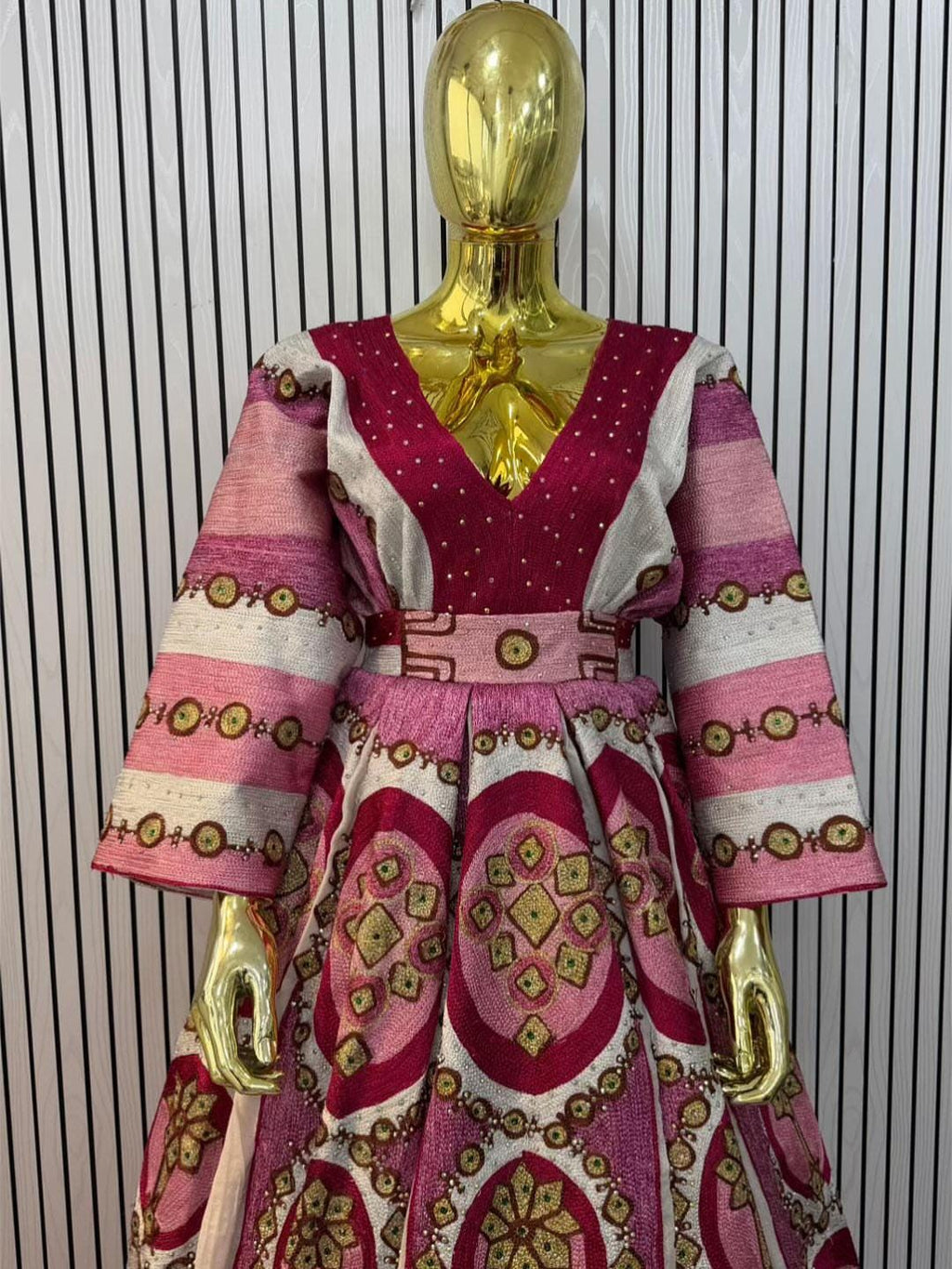 Cultural Habesha Kemis, Ethiopian Fetil Traditional Dress, Handcrafted Eritrean Dress for Women
