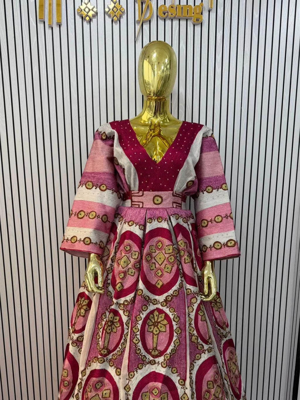 Cultural Habesha Kemis, Ethiopian Fetil Traditional Dress, Handcrafted Eritrean Dress for Women
