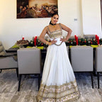 Habesha Kemis For Women, New Modern Tilet Eritrean & Ethiopian Traditional Dress, Hand Emboidery
