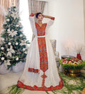 Cultural Habesha Kemis for Women, New Tilet Eritrean & Ethiopian Traditional Dress, Handmade Wear