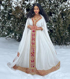 Cultural Habesha Kemis for Women Red And Golden Tilet