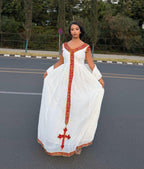 Cultural Habesha Kemis for Women Tilet Eritrean & 2