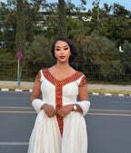 Cultural Habesha Kemis for Women Tilet Eritrean & 2