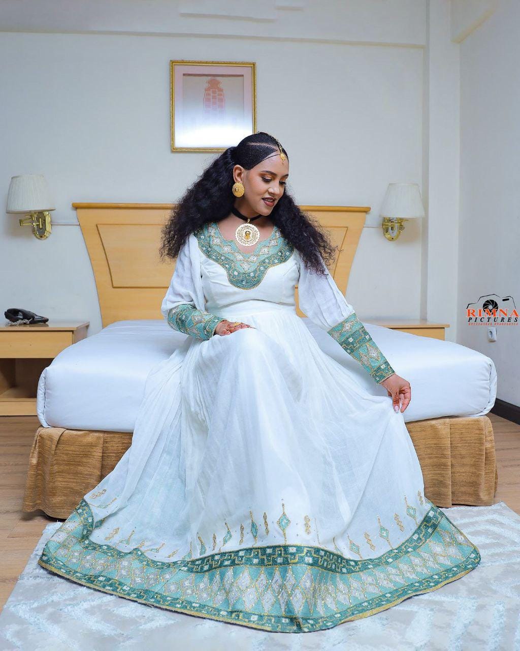 Cultural Habesha Kemis for Women, Eritrean & Ethiopian Traditional Dress, Handwoven Custom Made Fashion