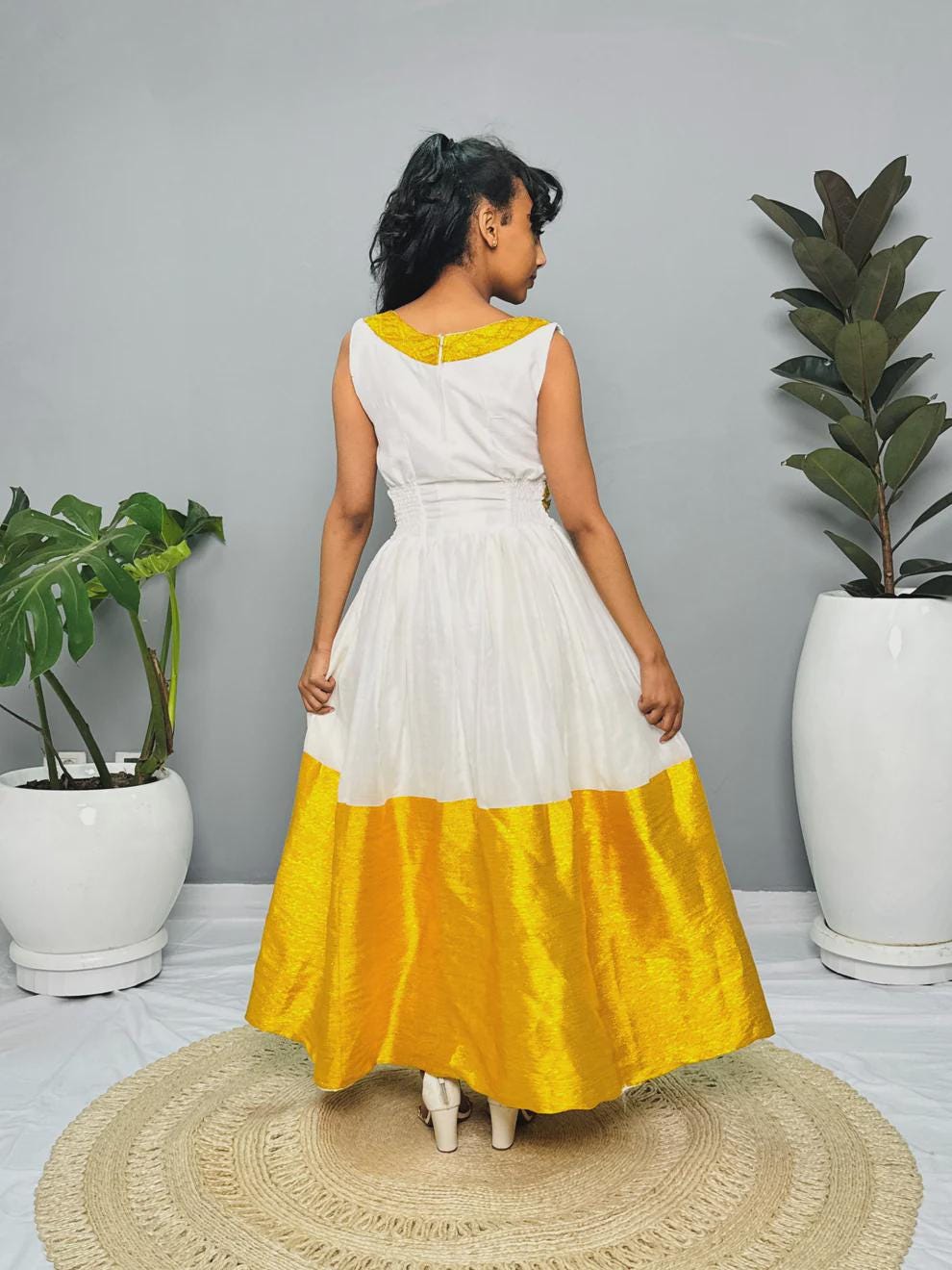 Cultural Habesha Kemis for Women, Custom Made Tibeb Eritrean & Ethiopian Traditional Dress