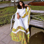 Cultural Habesha Kemis For Women, Tilet Custom Made Eritrean & Ethiopian Traditional Dress