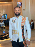 Men's Ethiopian and Eritrean Traditional Shirt, Habesha Cultural Clothing, Featuring Intricate "Tibeb" Embroidery