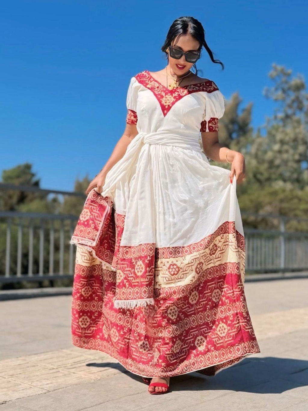 Cultural Habesha Kemis for Women,  Custom Made Tilet Eritrean & Ethiopian Traditional Dress