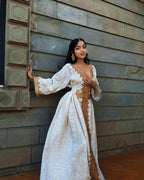 Cultural Habesha Fetil Kemis for Women , Golden Tilet Eritrean & Ethiopian Traditional Dress, Custom Made