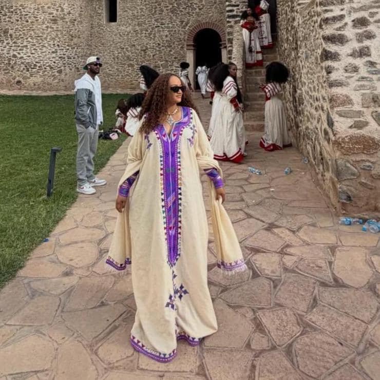 Cultural Habesha Fetil Kemis for Women, Purple Tilet Eritrean & Ethiopian Traditional Dress, Custom Made