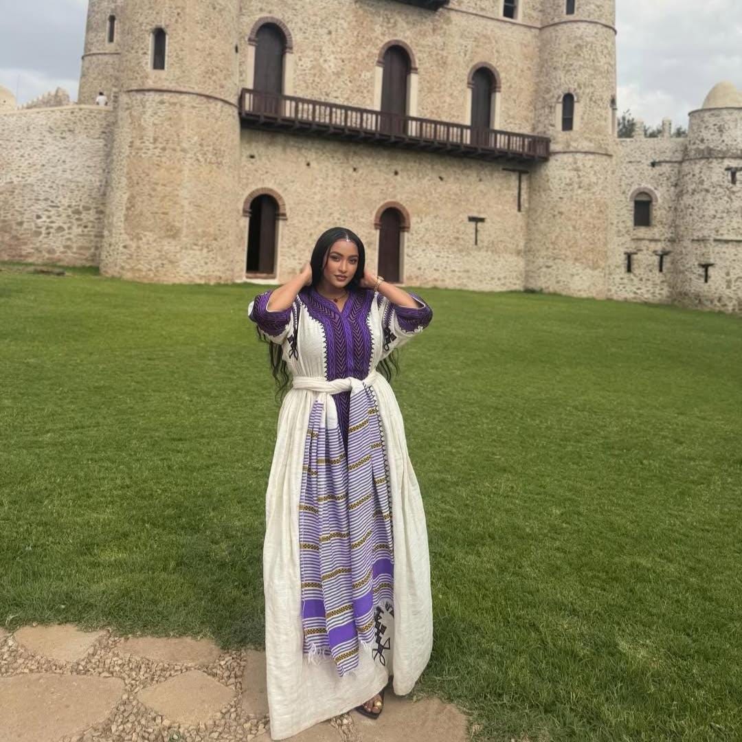 Cultural Habesha Fetil Kemis for Women , Tilet Eritrean & Ethiopian Traditional Dress, Custom Made
