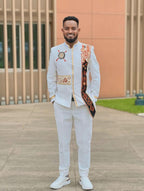 Men's Ethiopian and Eritrean Traditional Shirt, Habesha Cultural Clothing, Featuring Intricate "Tibeb" Embroidery