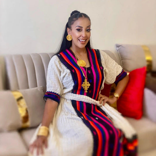 Cultural Habesha Kemis for Women,  Axum fetil  Tilet Eritrean & Ethiopian Traditional Dress