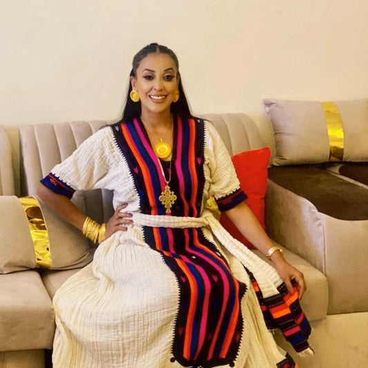 Cultural Habesha Kemis for Women,  Axum fetil  Tilet Eritrean & Ethiopian Traditional Dress