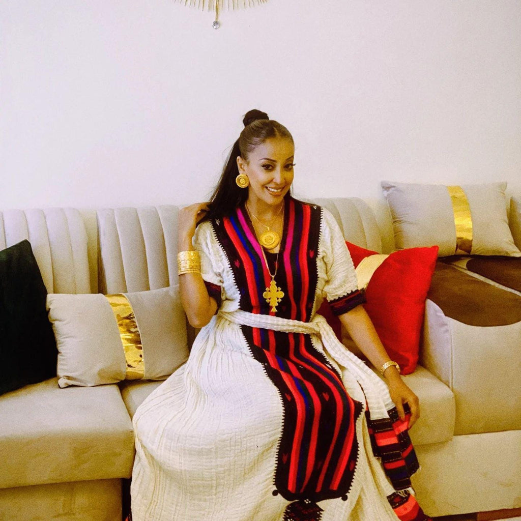 Cultural Habesha Kemis for Women,  Axum fetil  Tilet Eritrean & Ethiopian Traditional Dress