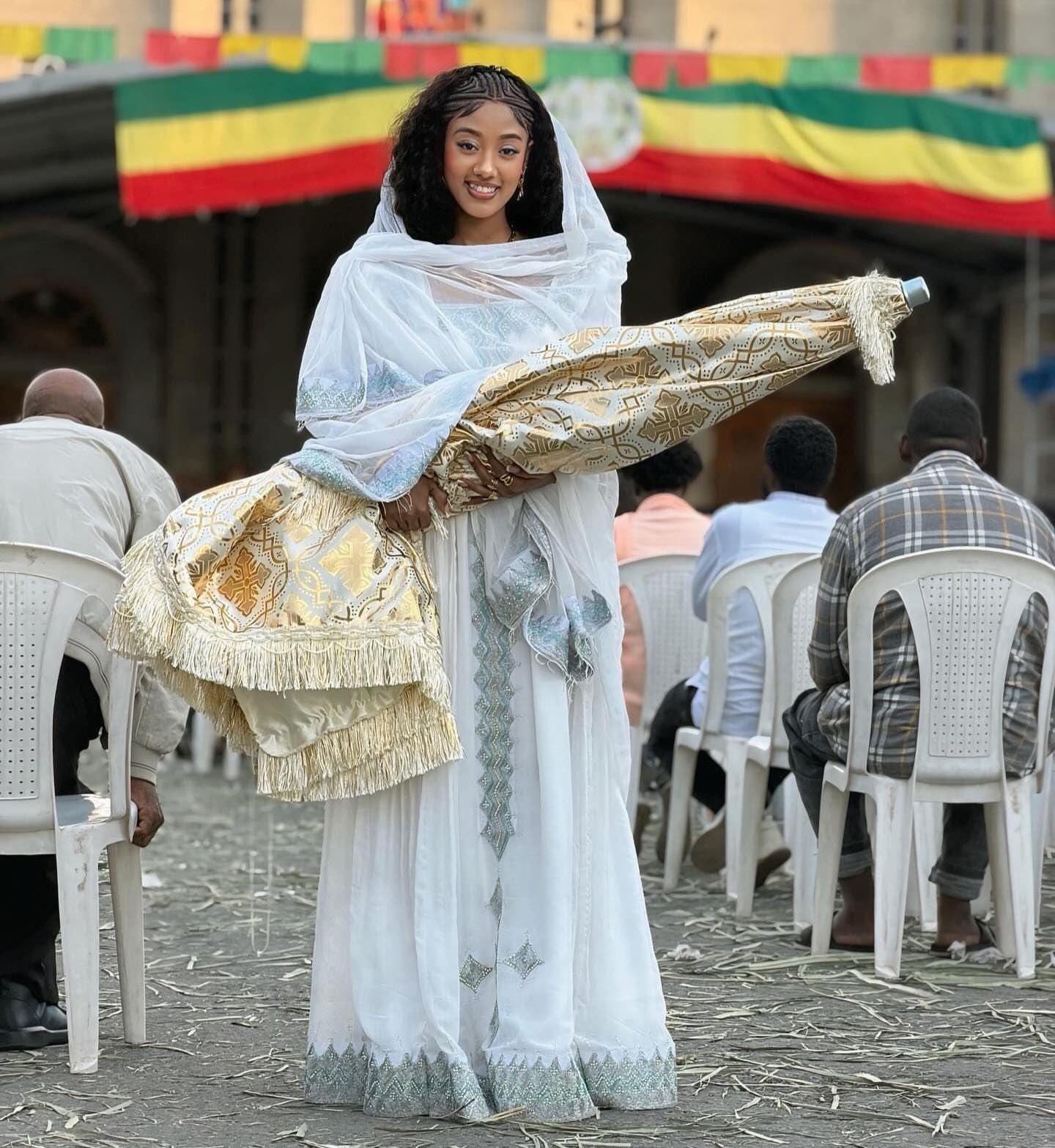 Cultural Habesha Kemis for Women, Eritrean & Ethiopian Traditional Dress, Church Wear