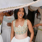 Cultural Habesha Kemis for Women, Green and Golden Tilet Eritrean & Ethiopian Traditional Dress