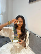 Cultural Habesha Kemis For Women, New Green Tilet Eritrean & Ethiopian Traditional Dress
