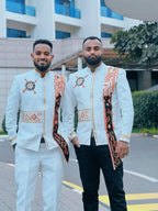 Men's Ethiopian and Eritrean Traditional Shirt, Habesha Cultural Clothing, Featuring Intricate "Tibeb" Embroidery