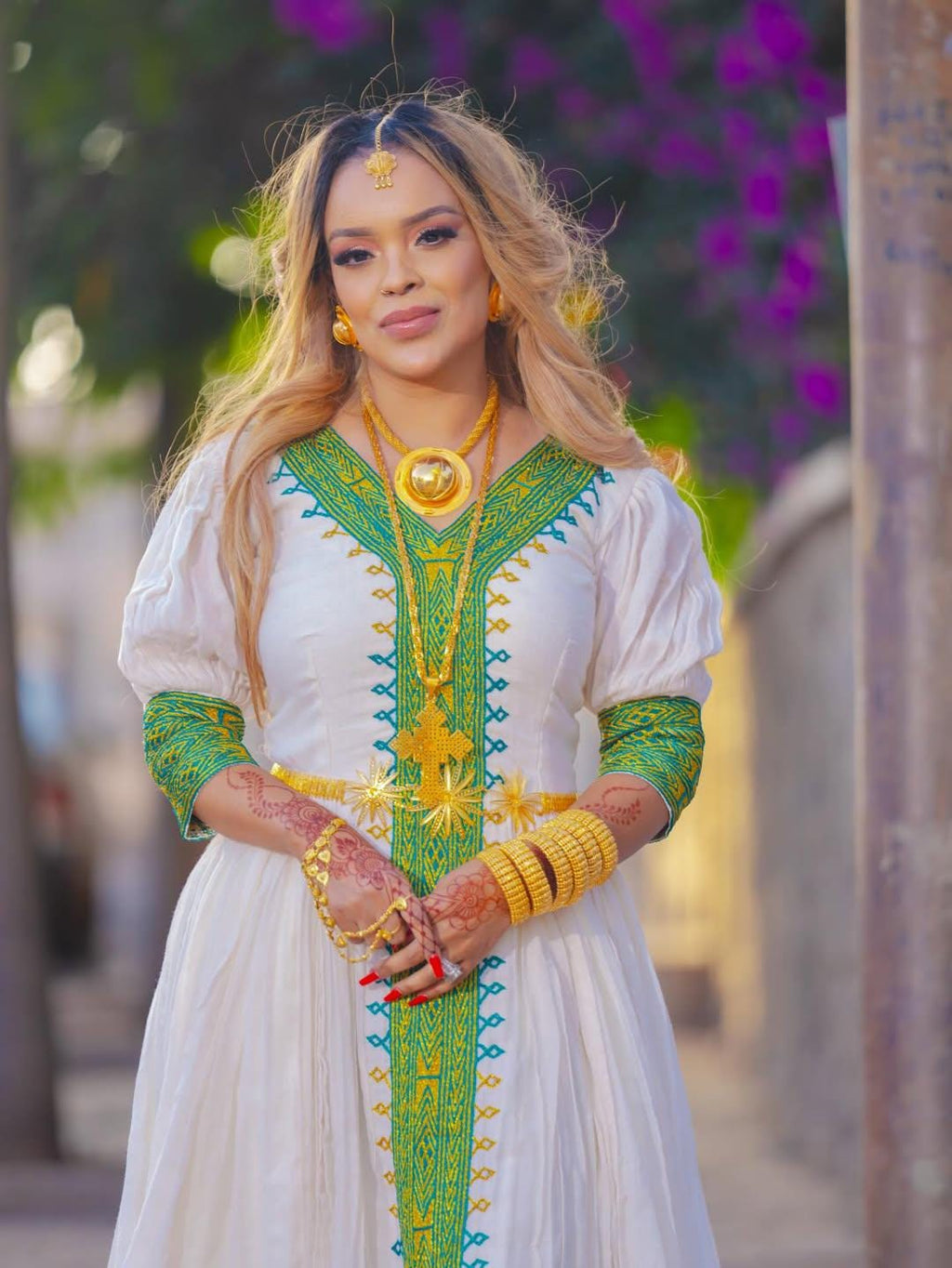 Cultural Habesha Fetil Kemis For Women, New light green Tilet Eritrean & Ethiopian Traditional Dress
