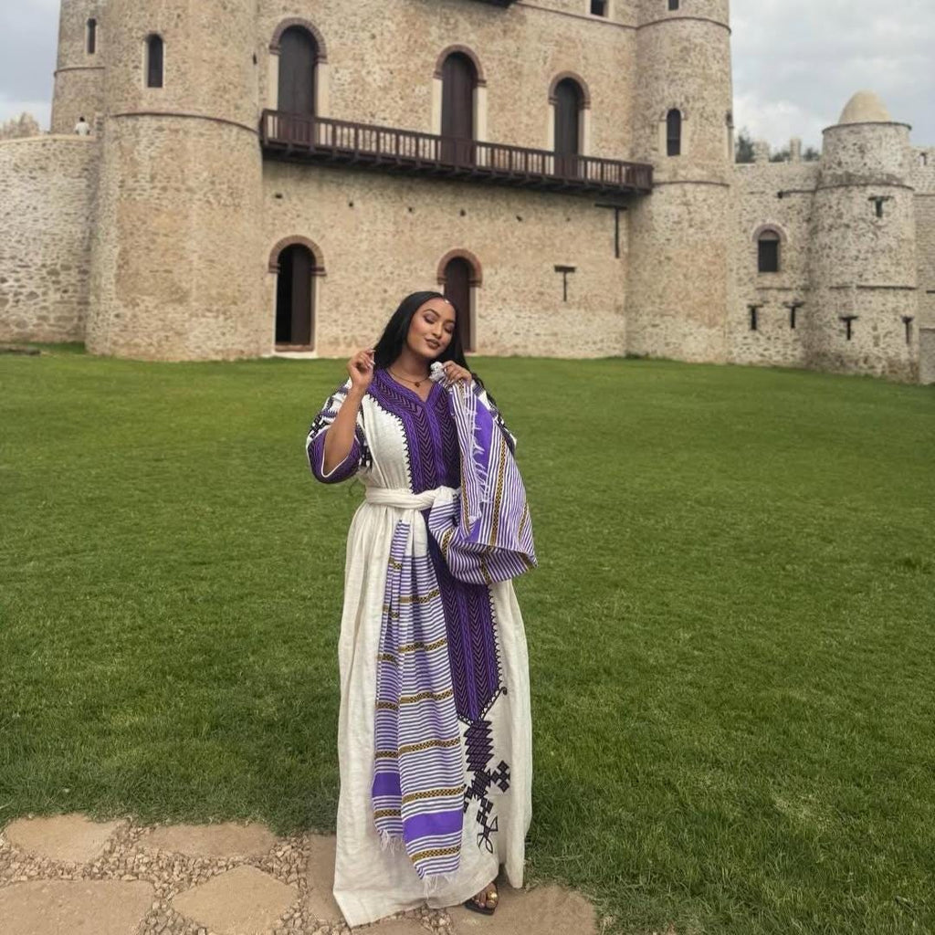 Cultural Habesha Fetil Kemis for Women , Tilet Eritrean & Ethiopian Traditional Dress, Custom Made